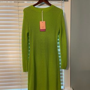 Victor Glemaud x Target neon green sweater dress
